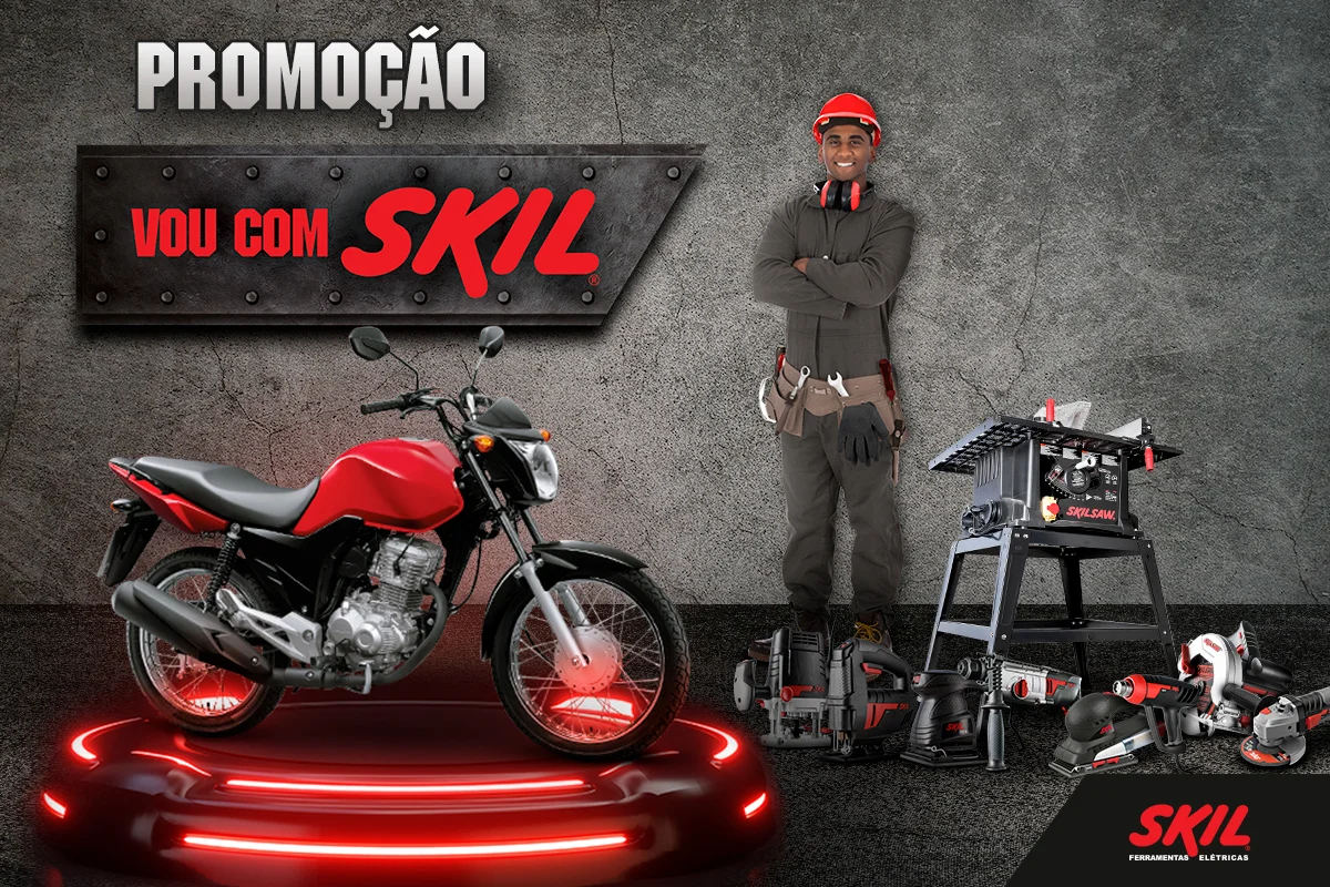 Campanha Vou com Skil: concorra a 5 motos 0km